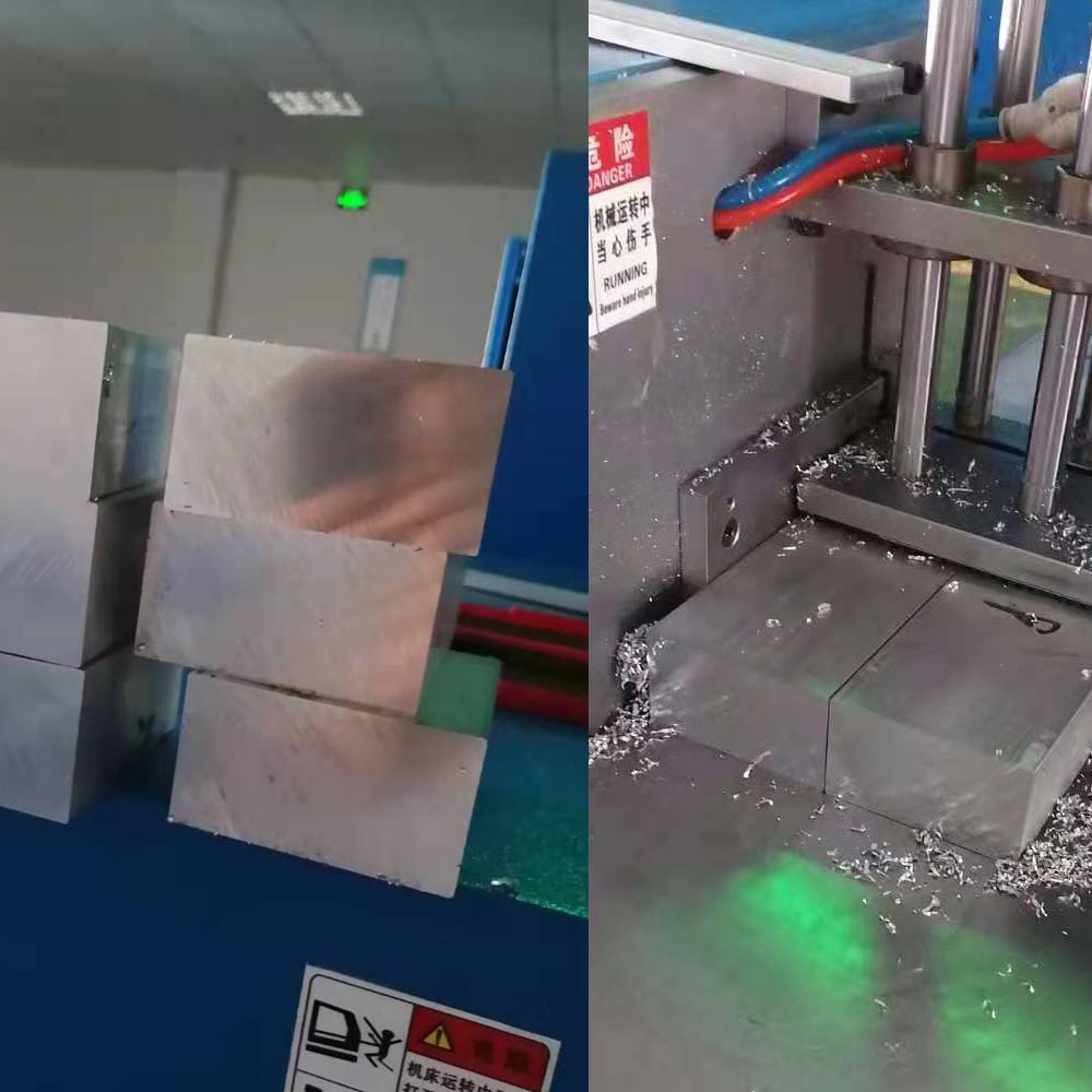 【無錫】用上半自動切鋁機SDY-B400L對比帶鋸床提高效率，提高產(chǎn)品光潔面